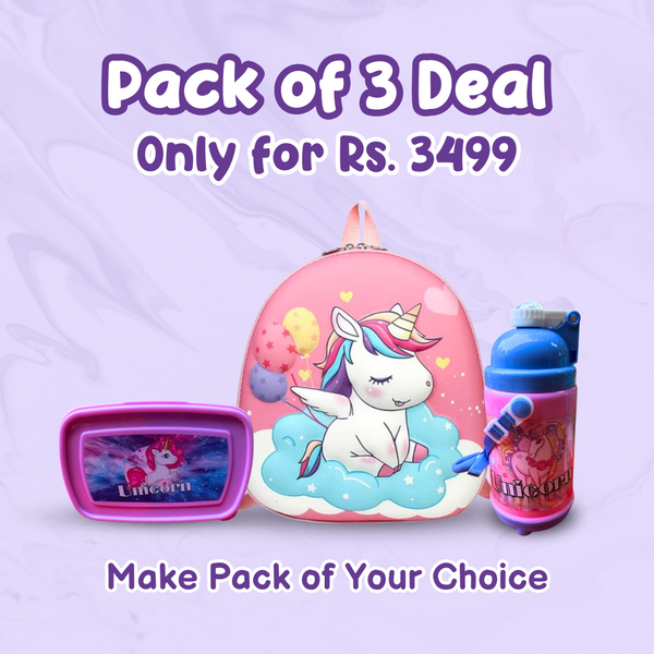 Bag, Water bottle & Lunch Box Bundle