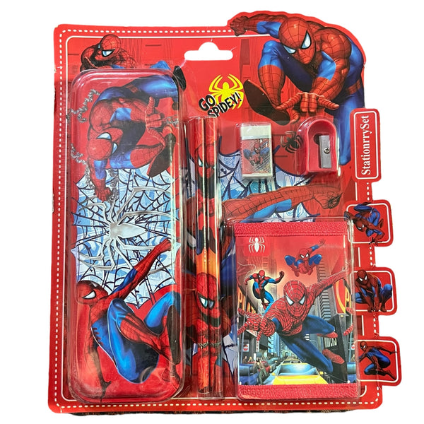 Spiderman Pouch Stationery Set