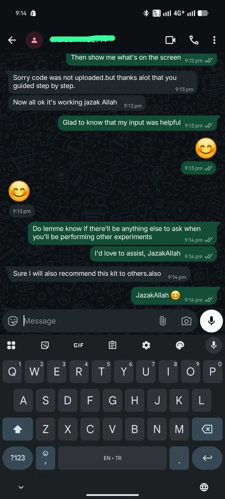 Kidnovators customer message proof 10