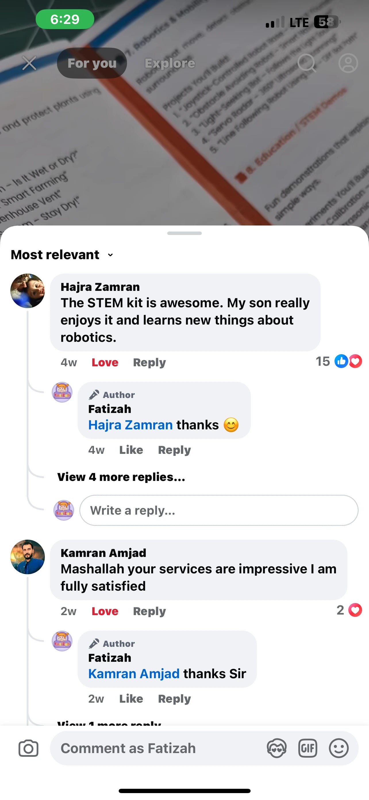 Kidnovators customer message proof 12