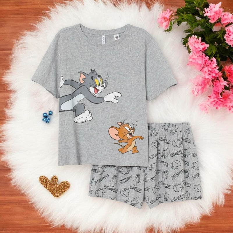 Tom & Jerry Nicker Suit Grey