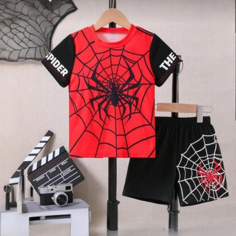 Spider Red Short Set