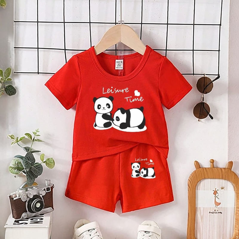 Cute Panda Short Set (Unisex)