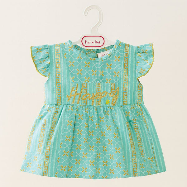 Aqua Daisy Baby Girl Frok