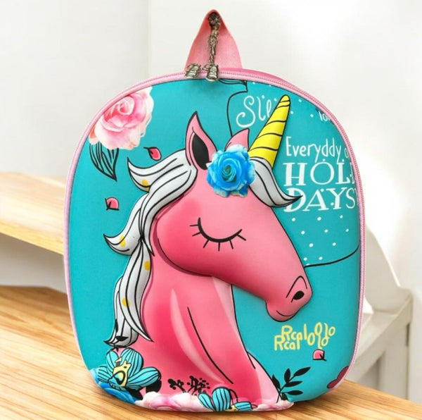 Unicorn Floral Green 3D Bag