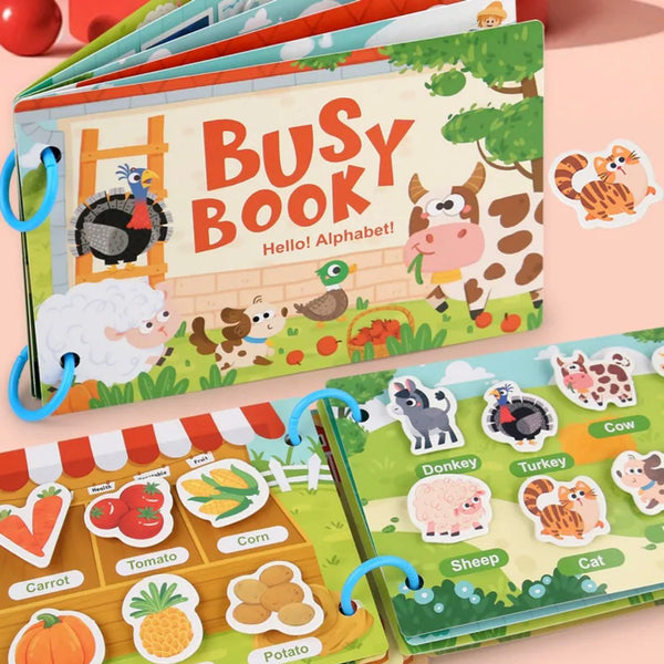 Interactive Kids Busy Book-Reduce Screen Time